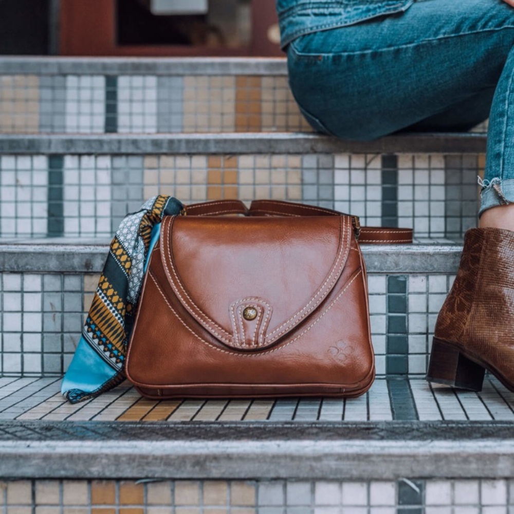 Real leather Patricia Nash Alimena Heritage Bag